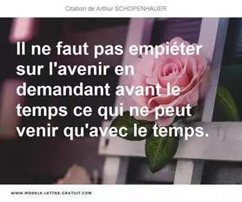 Citations Arthur SCHOPENHAUER