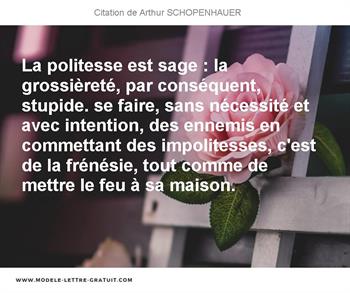 Citations Arthur SCHOPENHAUER