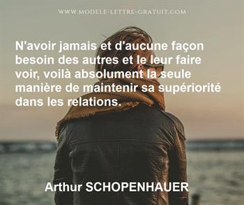 Citation de Arthur SCHOPENHAUER