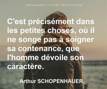 Citation de Arthur SCHOPENHAUER