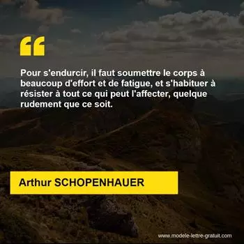 Citation Arthur SCHOPENHAUER