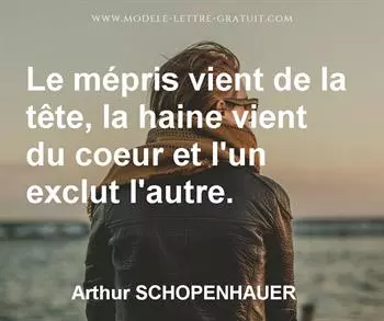 Citation de Arthur SCHOPENHAUER