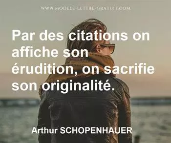 Citation de Arthur SCHOPENHAUER