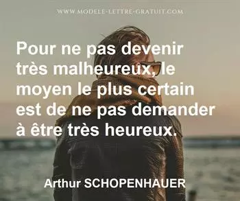 Citation de Arthur SCHOPENHAUER