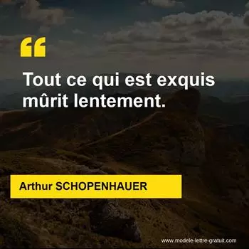 Citation Arthur SCHOPENHAUER