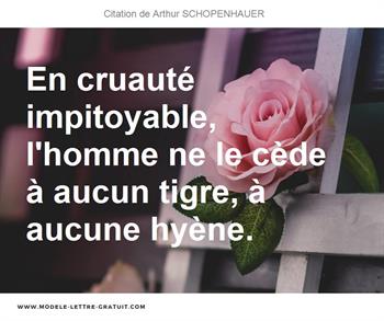 Citations Arthur SCHOPENHAUER