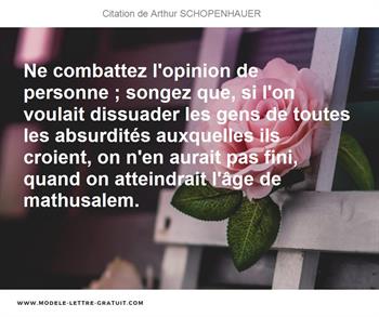 Citations Arthur SCHOPENHAUER