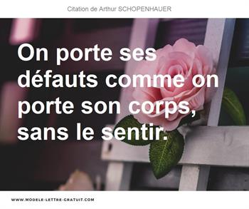 Citations Arthur SCHOPENHAUER