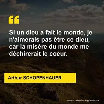 Citation Arthur SCHOPENHAUER