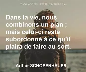 Citation de Arthur SCHOPENHAUER