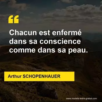 Citation Arthur SCHOPENHAUER