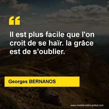 Citation Georges BERNANOS