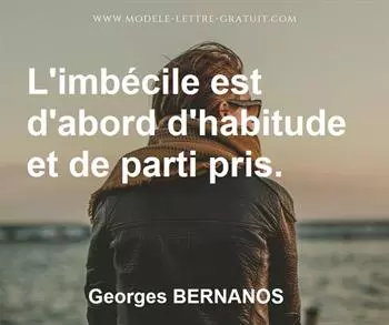 Citation de Georges BERNANOS