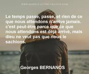 Citation de Georges BERNANOS