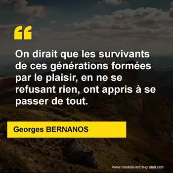 Citation Georges BERNANOS