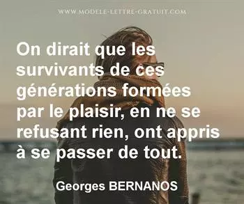 Citation de Georges BERNANOS