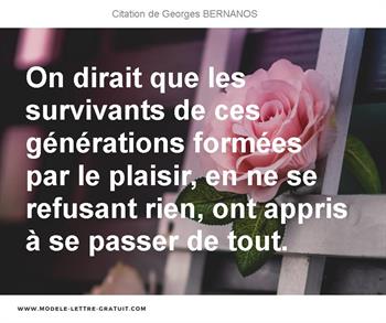 Citations Georges BERNANOS