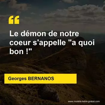Citation Georges BERNANOS
