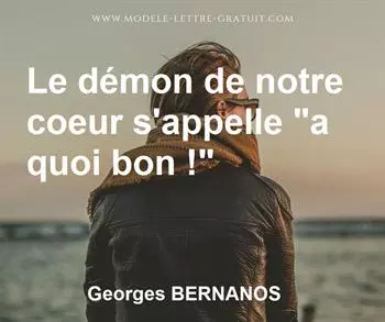 Citation de Georges BERNANOS