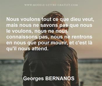 Citation de Georges BERNANOS