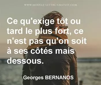 Citation de Georges BERNANOS