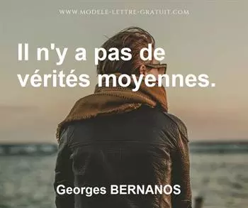 Citation de Georges BERNANOS