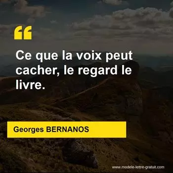 Citation Georges BERNANOS