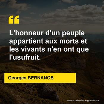 Citation de Georges BERNANOS
