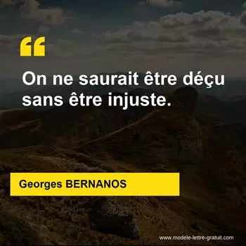 Citation Georges BERNANOS
