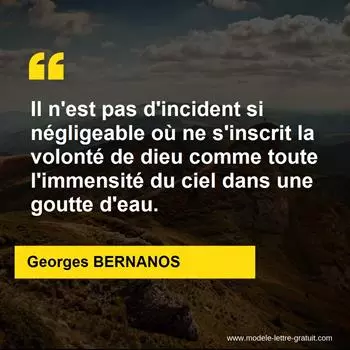 Citation Georges BERNANOS