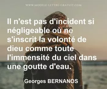 Citation de Georges BERNANOS