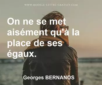 Citation de Georges BERNANOS
