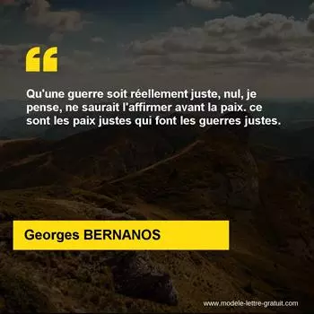 Citation Georges BERNANOS