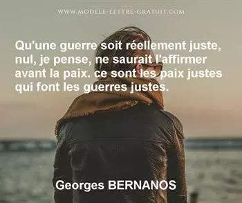Citation de Georges BERNANOS
