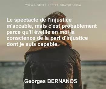 Citation de Georges BERNANOS