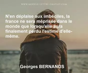 Citation de Georges BERNANOS