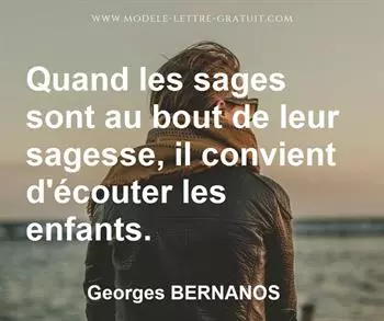 Citation de Georges BERNANOS