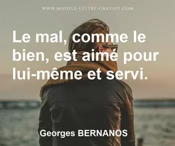 Citation de Georges BERNANOS