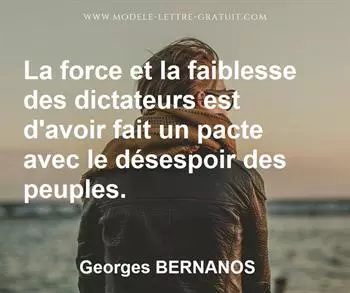 Citation de Georges BERNANOS