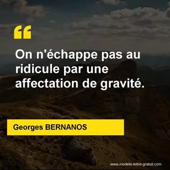 Citation Georges BERNANOS