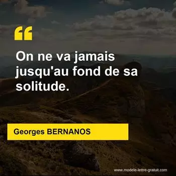 Citation Georges BERNANOS