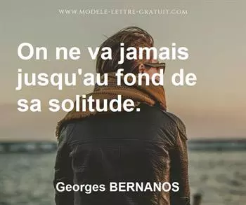 Citation de Georges BERNANOS
