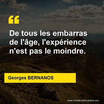 Citation de Georges BERNANOS