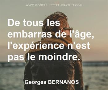 Citation de Georges BERNANOS