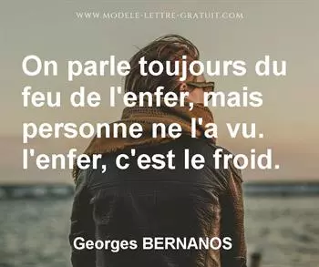 Citation de Georges BERNANOS