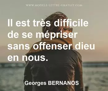 Citation de Georges BERNANOS