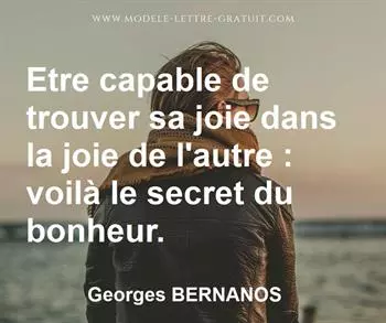 Citation de Georges BERNANOS