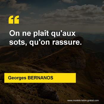 Citation de Georges BERNANOS