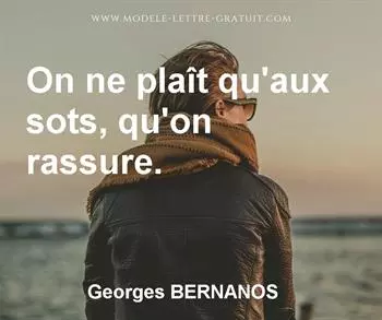 Citation de Georges BERNANOS