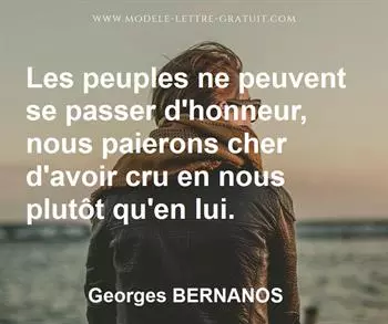 Citation de Georges BERNANOS